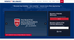 Desktop Screenshot of patrioticmillionaires.org