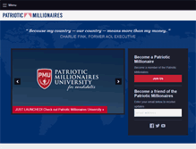 Tablet Screenshot of patrioticmillionaires.org